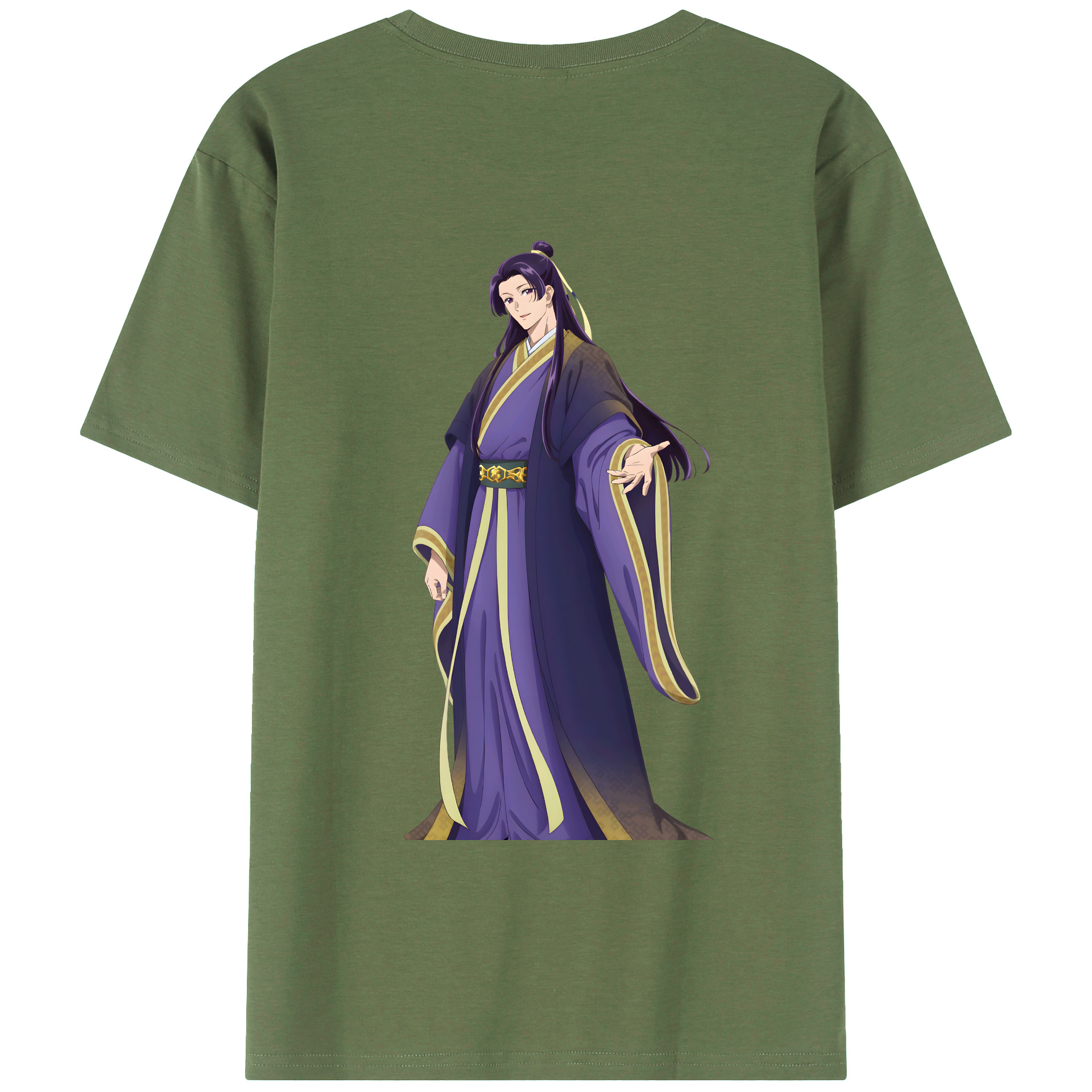 （画像用） 薬屋のひとりごと The Apothecary Diaries 綿100％ メンズ半袖Tシャツ（バックプリント） 通気性